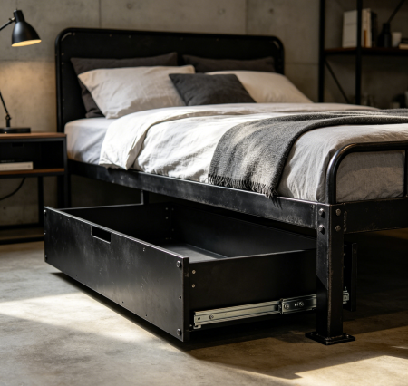 Heavy Duty Metal Frame Under Bed Drawer